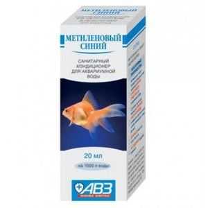 Pokyny na používanie metylénovej modrej v akváriu