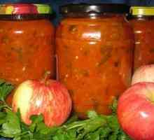 Adjika z paradajky s jablkami na zimu - recepty na varenie