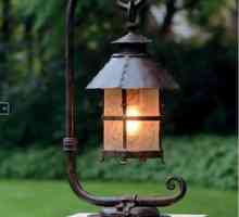 Dekoratívna pouličná lampa s vlastnými rukami