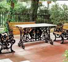 Elegantný kovaný nábytok pre záhradu
