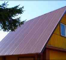 Strešná strecha s profilovaným plechom. Montáž vlnitej lepenky na strechu