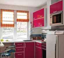 Malé rohové kuchyne s oknom: fotografie a dizajnové prvky