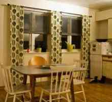 Okenné dekorácie kuchynské závesy, príklady na fotografii