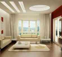 Dekorácia okien v obývacej izbe v modernom štýle
