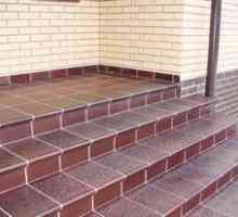Funkcia výberu krokov pre verandu a fotografiu úspešného stohovania dlaždice