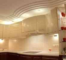 Sadrokartónové stropy v kuchyni, ich fotografie