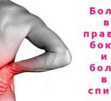 Príčiny bolesti na chrbte a na strane pravého