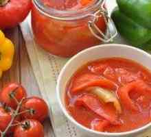 Recepty paradajok marinovaných na zimu s bulharským korením