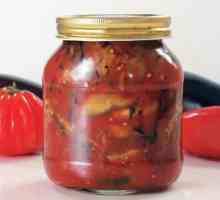 Recepty na baklažán v paradajkách na zimu