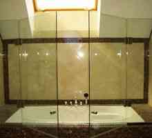 Závesy na posuvné sklo kúpeľne: prvky, foto