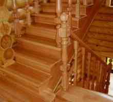 Výstavba schodov v drevených domoch: prvky a fotografie