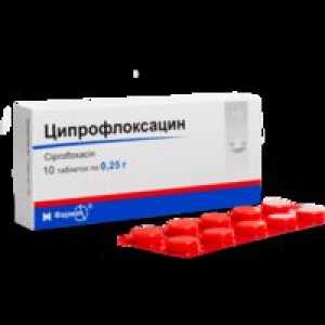 Ciprofloxacín inštrukcie o použití analógov a cena ciprofenu