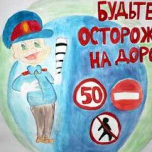 Detská kresba bezpečnosti na ceste