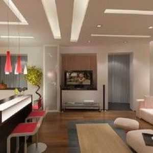 Dizajnový projekt kuchyňa - obývacia izba - kombinuje obývaciu izbu s kuchyňou