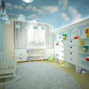 Foto najlepšieho stropu v detskej izbe - natiahnuté