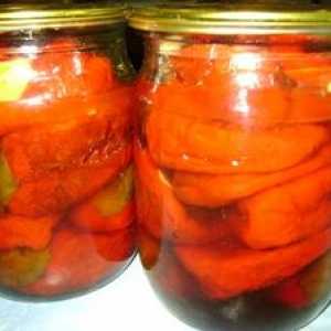 Konzervované smažené papriky pre zimný celok