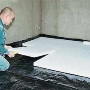 Styrofoam na izoláciu podlahy - poradie prác