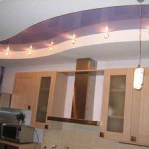 Špecifiká návrhu stropov sadrokartónu v kuchyni s fotografiami