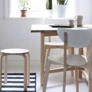 Výber tabuľky pre kuchyňu v Ikee: katalóg a ceny kuchynských stolov